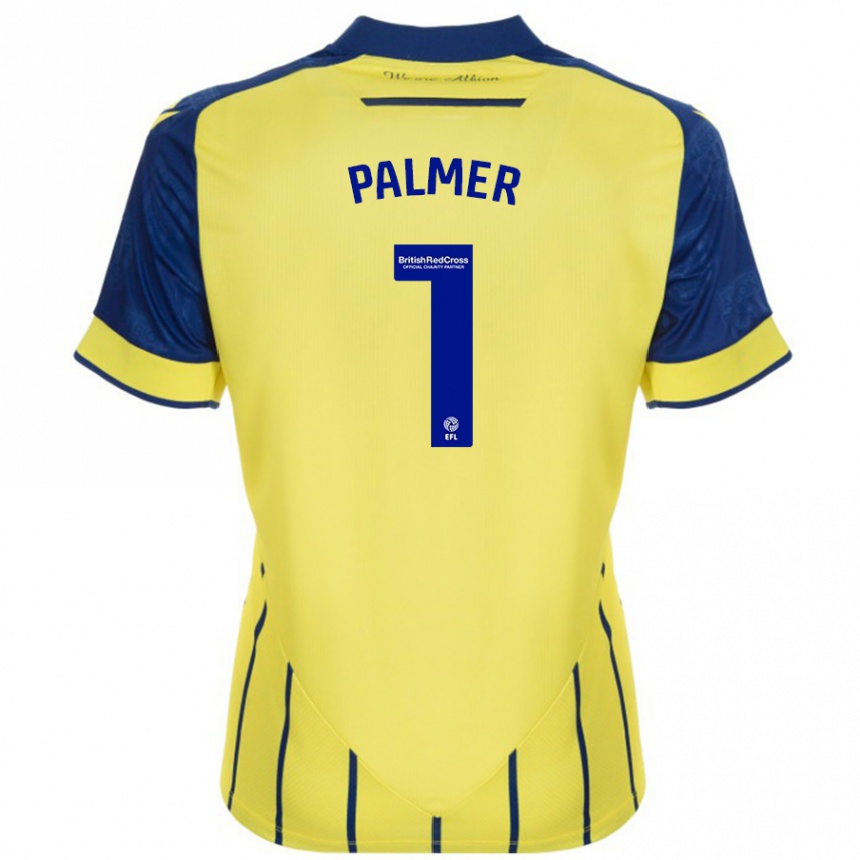 Niño Fútbol Camiseta Alex Palmer #1 Amarillo Azul 2ª Equipación 2024/25 Argentina