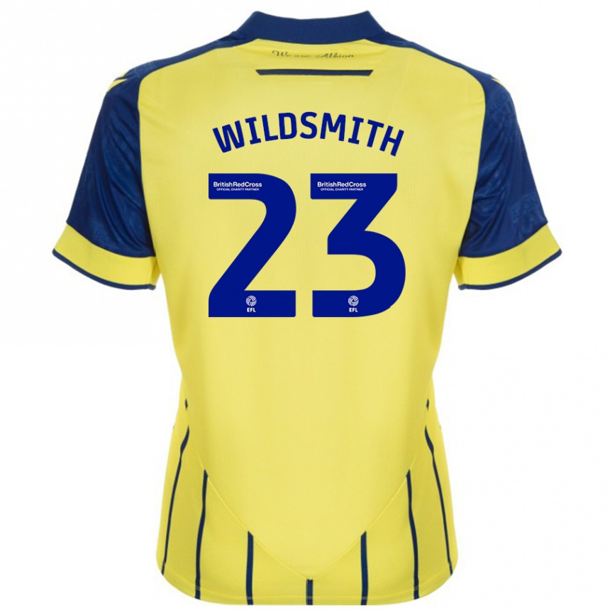 Niño Fútbol Camiseta Joe Wildsmith #23 Amarillo Azul 2ª Equipación 2024/25 Argentina