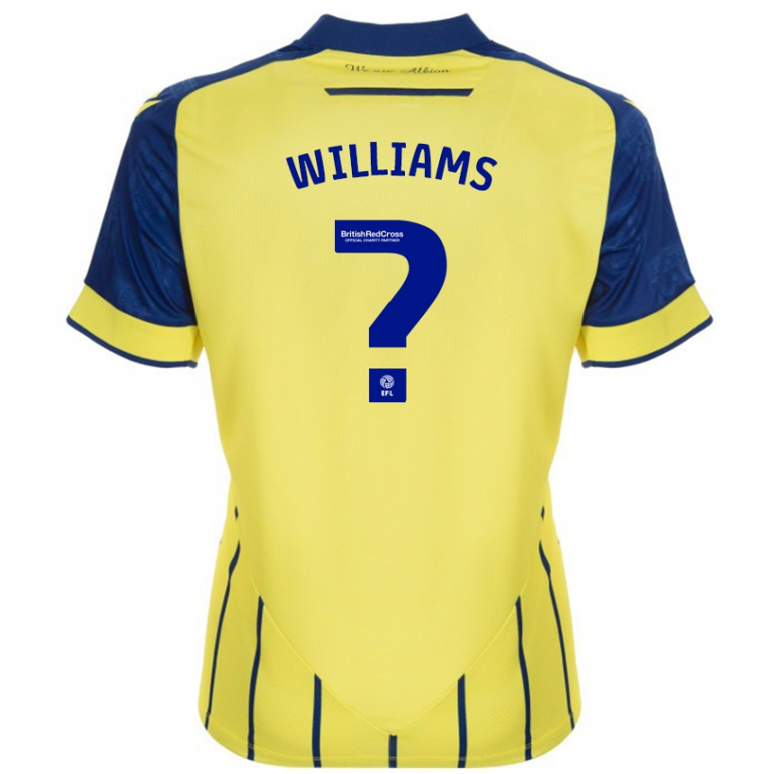 Niño Fútbol Camiseta Alex Williams #0 Amarillo Azul 2ª Equipación 2024/25 Argentina