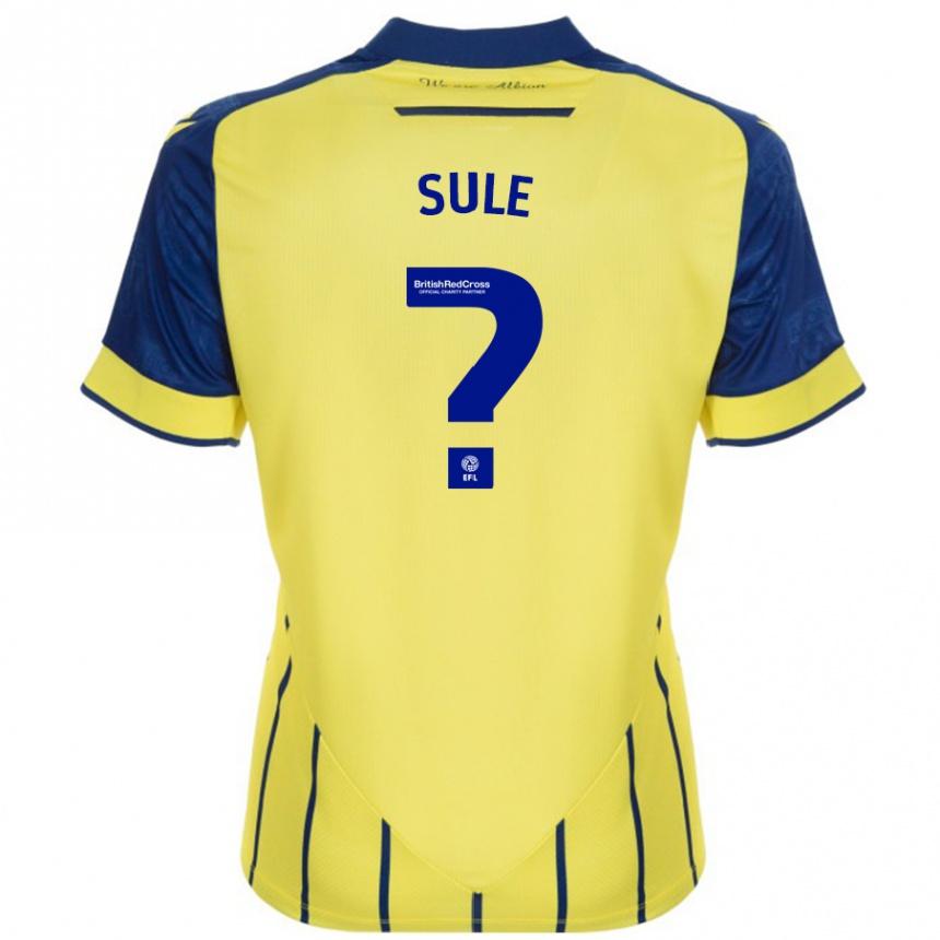 Niño Fútbol Camiseta Eseosa Sule #0 Amarillo Azul 2ª Equipación 2024/25 Argentina