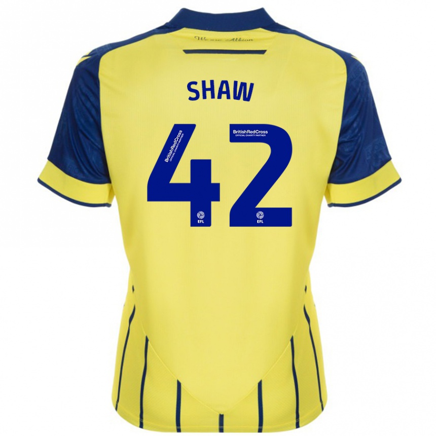 Niño Fútbol Camiseta Josh Shaw #42 Amarillo Azul 2ª Equipación 2024/25 Argentina