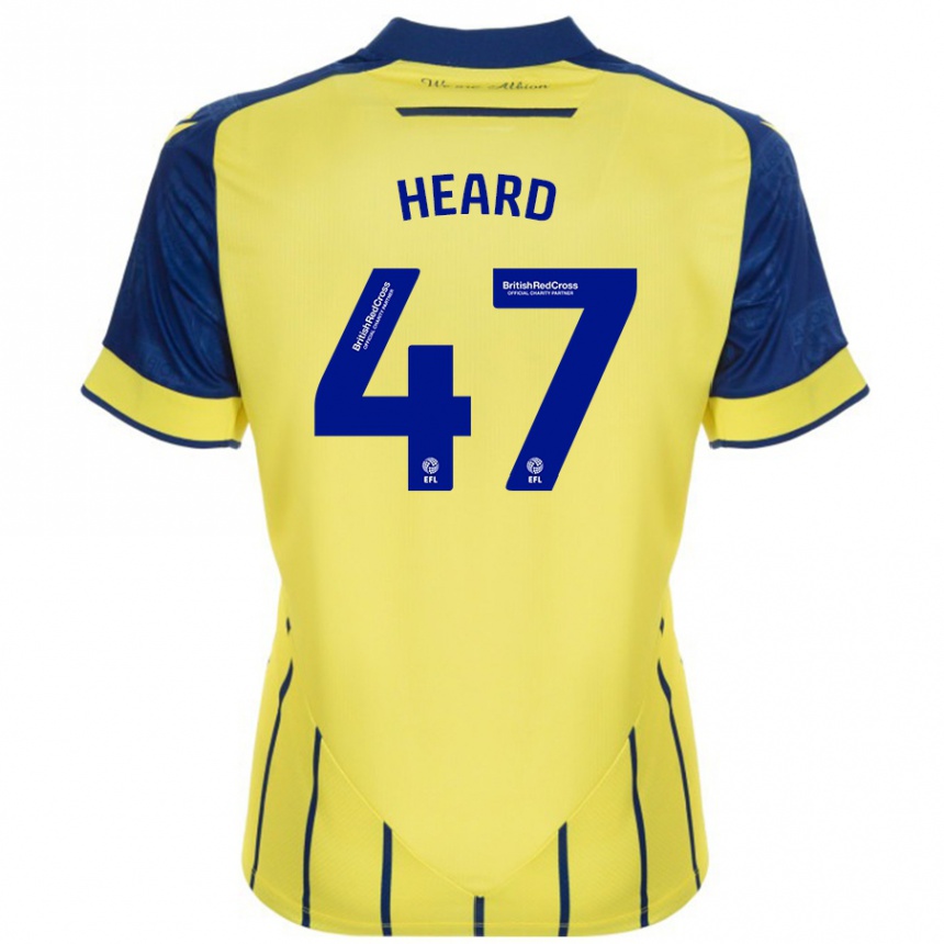 Niño Fútbol Camiseta Fenton Heard #47 Amarillo Azul 2ª Equipación 2024/25 Argentina