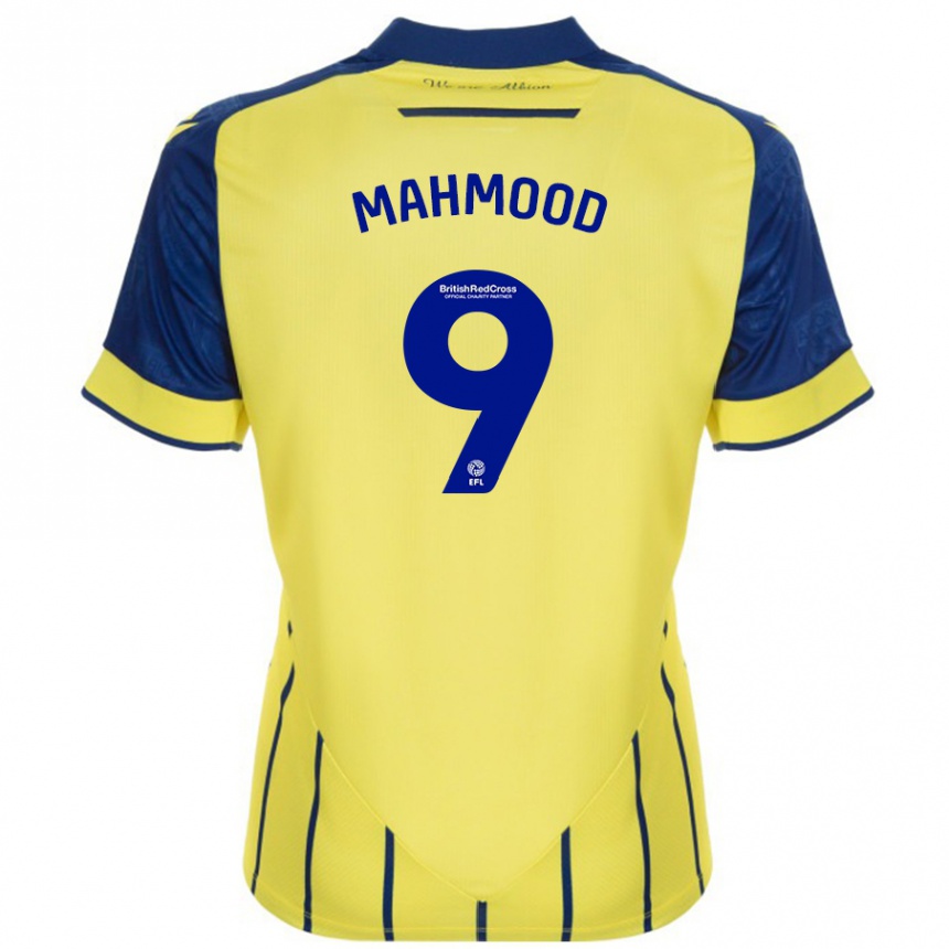 Niño Fútbol Camiseta Mariam Mahmood #9 Amarillo Azul 2ª Equipación 2024/25 Argentina