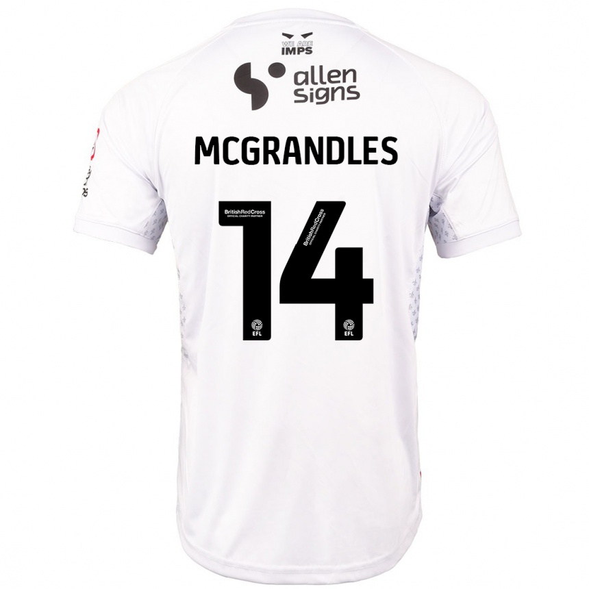 Niño Fútbol Camiseta Conor Mcgrandles #14 Rojo Blanco 2ª Equipación 2024/25 Argentina