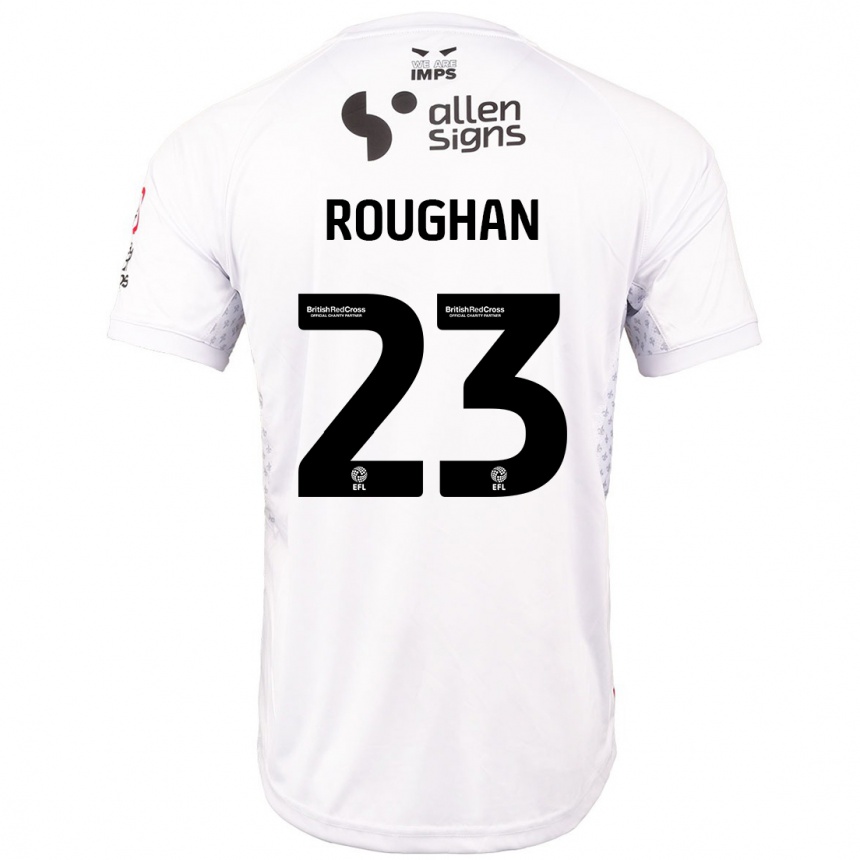 Niño Fútbol Camiseta Sean Roughan #23 Rojo Blanco 2ª Equipación 2024/25 Argentina