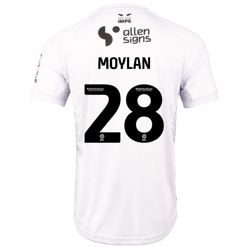 Niño Fútbol Camiseta Jack Moylan #28 Rojo Blanco 2ª Equipación 2024/25 Argentina