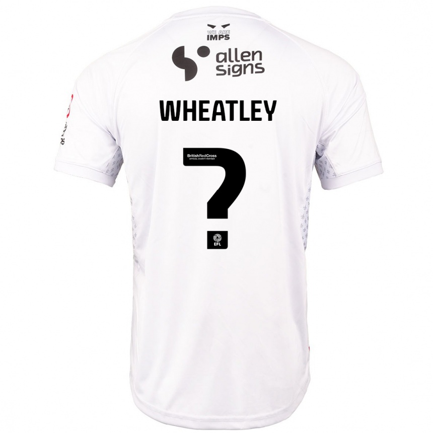 Niño Fútbol Camiseta Kyrell Wheatley #0 Rojo Blanco 2ª Equipación 2024/25 Argentina