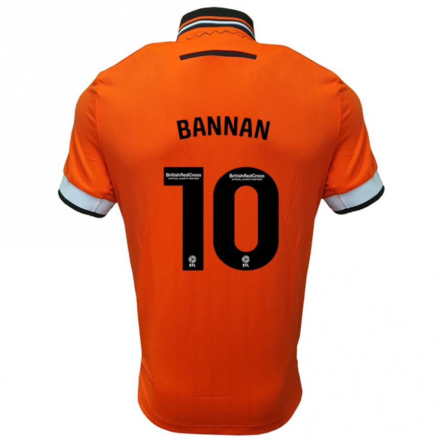 Niño Fútbol Camiseta Barry Bannan #10 Naranja Blanco 2ª Equipación 2024/25 Argentina