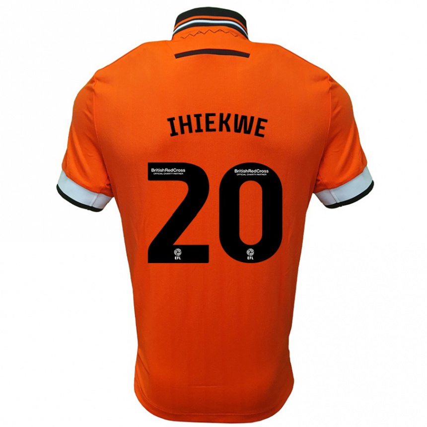 Niño Fútbol Camiseta Michael Ihiekwe #20 Naranja Blanco 2ª Equipación 2024/25 Argentina