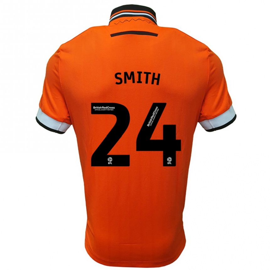 Niño Fútbol Camiseta Michael Smith #24 Naranja Blanco 2ª Equipación 2024/25 Argentina