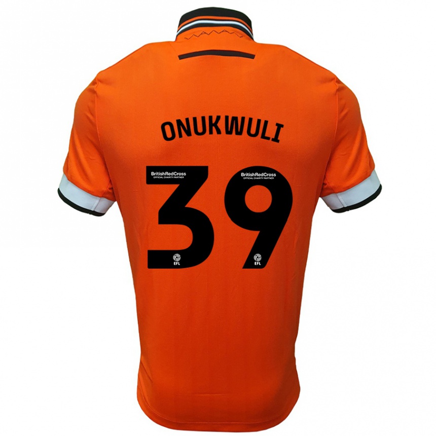 Niño Fútbol Camiseta Favour Onukwuli #39 Naranja Blanco 2ª Equipación 2024/25 Argentina