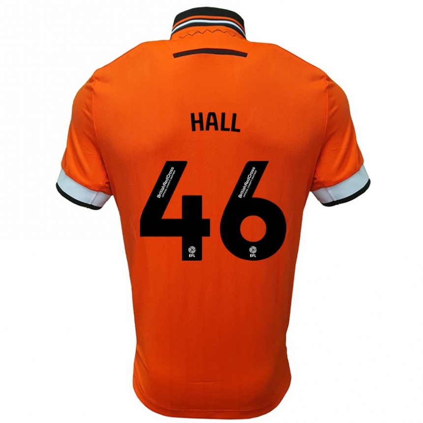 Niño Fútbol Camiseta Jack Hall #46 Naranja Blanco 2ª Equipación 2024/25 Argentina