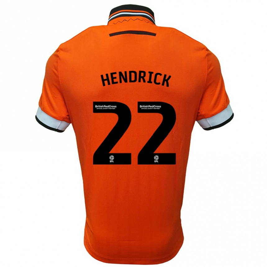 Niño Fútbol Camiseta Jeff Hendrick #22 Naranja Blanco 2ª Equipación 2024/25 Argentina