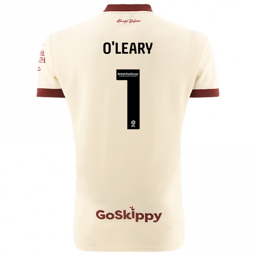 Niño Fútbol Camiseta Max O'leary #1 Crema Blanco 2ª Equipación 2024/25 Argentina