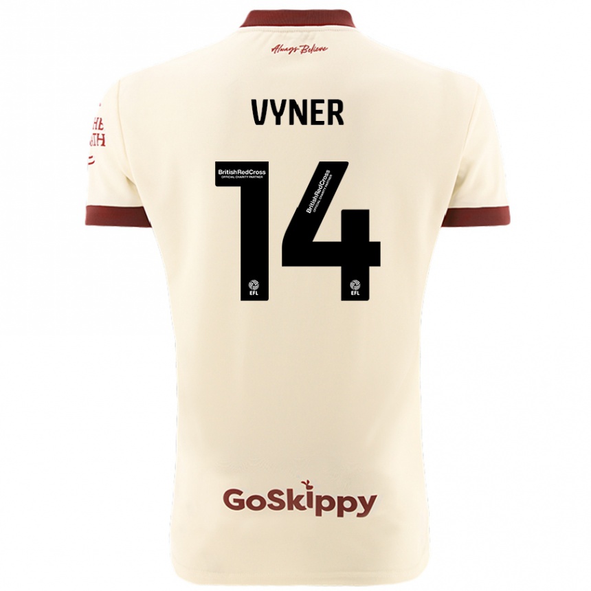 Niño Fútbol Camiseta Zak Vyner #14 Crema Blanco 2ª Equipación 2024/25 Argentina