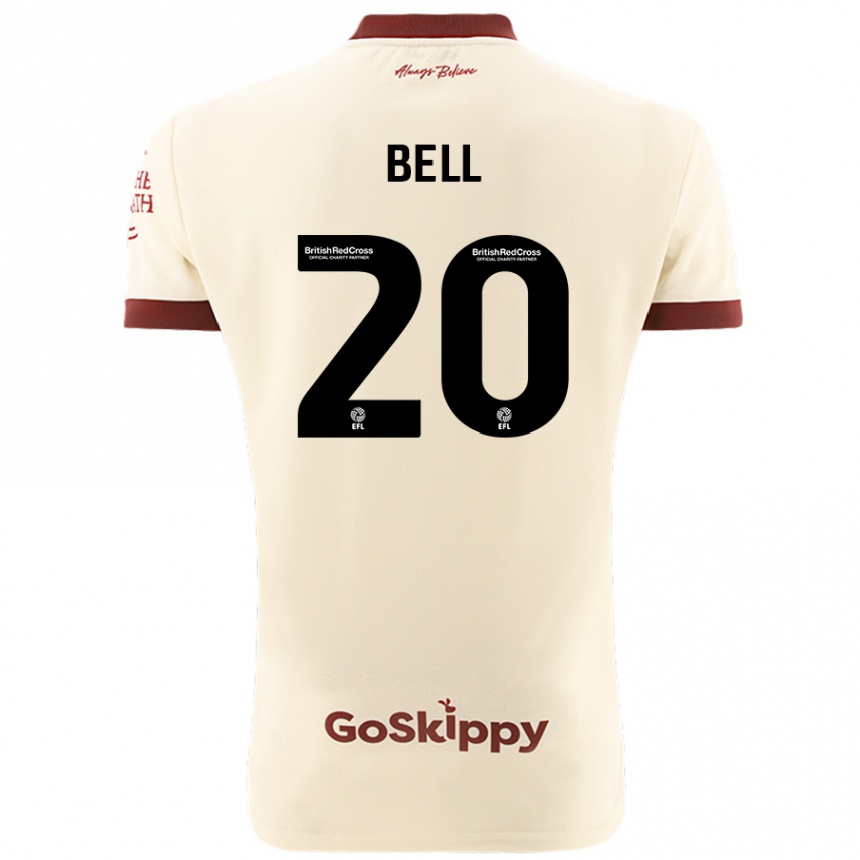 Niño Fútbol Camiseta Sam Bell #20 Crema Blanco 2ª Equipación 2024/25 Argentina