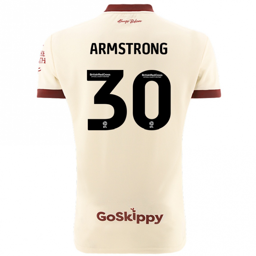 Niño Fútbol Camiseta Sinclair Armstrong #30 Crema Blanco 2ª Equipación 2024/25 Argentina