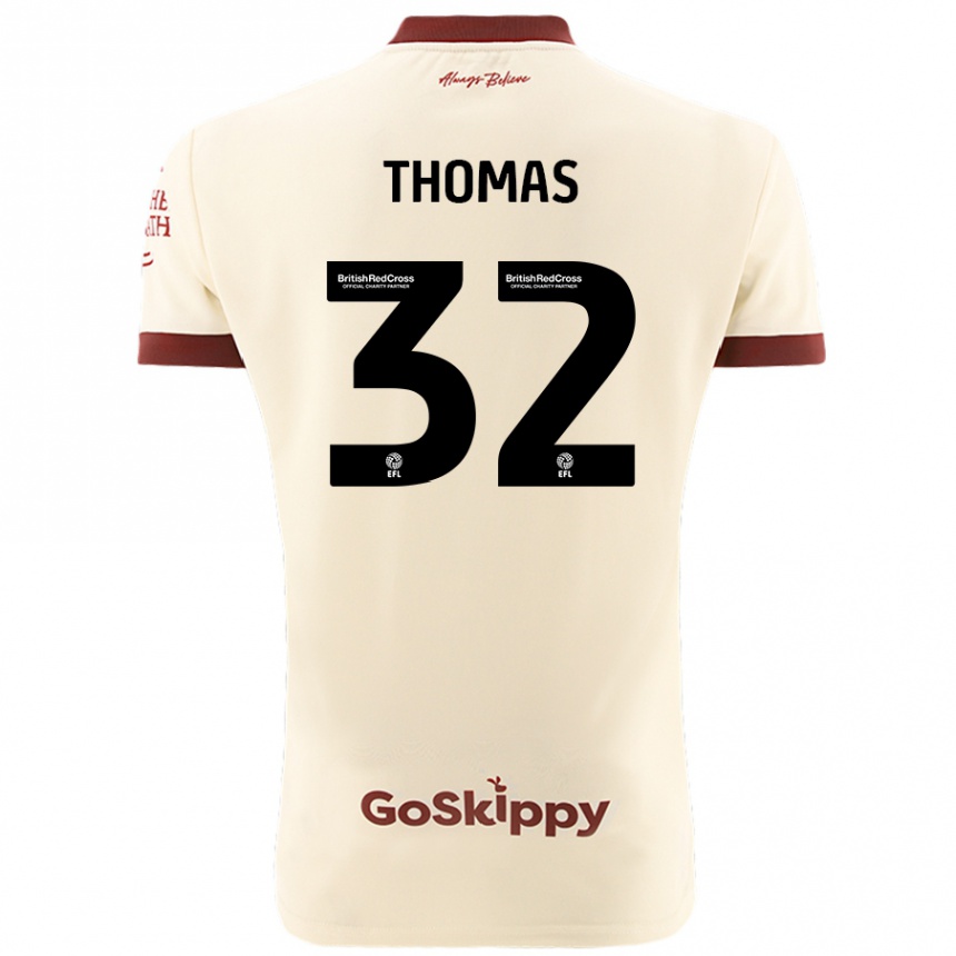 Niño Fútbol Camiseta Lewis Thomas #32 Crema Blanco 2ª Equipación 2024/25 Argentina