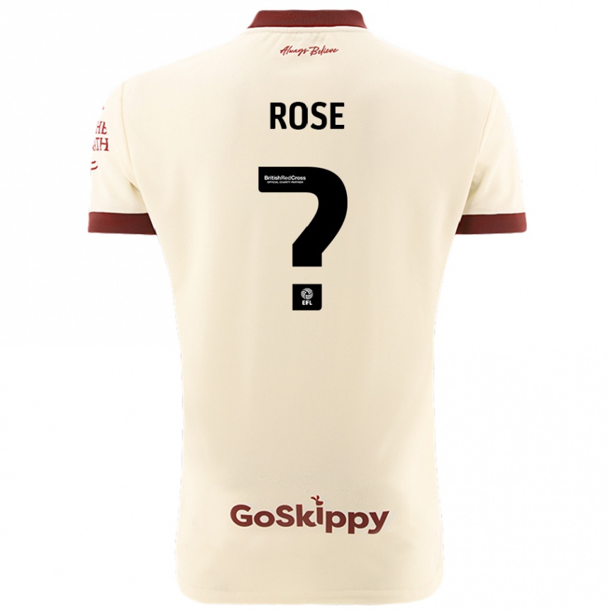 Niño Fútbol Camiseta Marley Rose #0 Crema Blanco 2ª Equipación 2024/25 Argentina