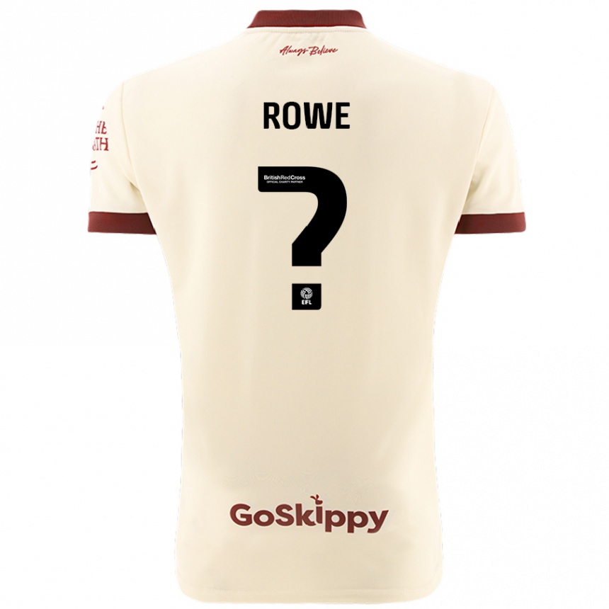 Niño Fútbol Camiseta Romani Rowe #0 Crema Blanco 2ª Equipación 2024/25 Argentina