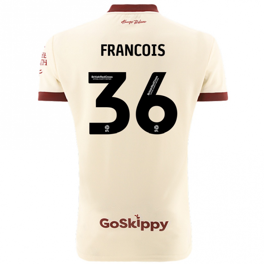 Niño Fútbol Camiseta Marlee Francois #36 Crema Blanco 2ª Equipación 2024/25 Argentina