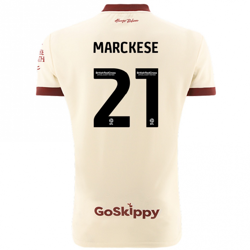 Niño Fútbol Camiseta Kaylan Marckese #21 Crema Blanco 2ª Equipación 2024/25 Argentina