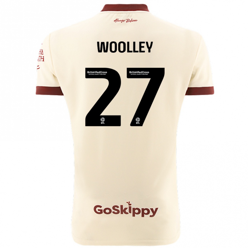 Niño Fútbol Camiseta Jesse Woolley #27 Crema Blanco 2ª Equipación 2024/25 Argentina