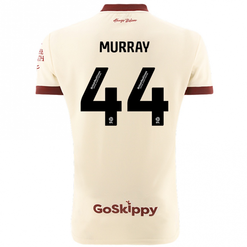 Niño Fútbol Camiseta Satara Murray #44 Crema Blanco 2ª Equipación 2024/25 Argentina