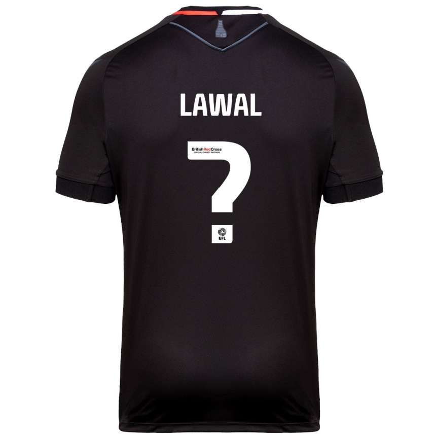 Niño Fútbol Camiseta Bosun Lawal #0 Negro 2ª Equipación 2024/25 Argentina