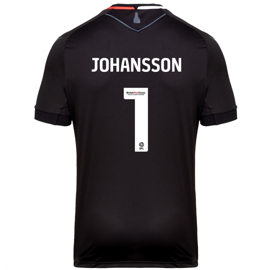 Niño Fútbol Camiseta Viktor Johansson #1 Negro 2ª Equipación 2024/25 Argentina