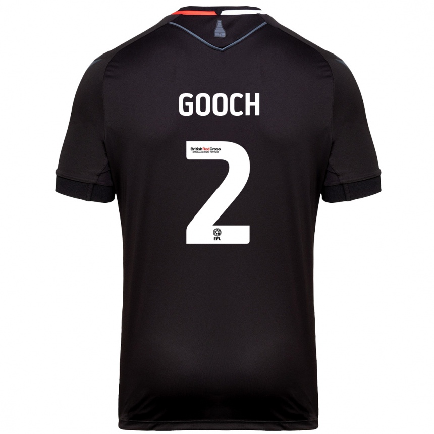 Niño Fútbol Camiseta Lynden Gooch #2 Negro 2ª Equipación 2024/25 Argentina