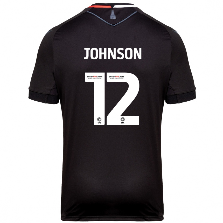 Niño Fútbol Camiseta Daniel Johnson #12 Negro 2ª Equipación 2024/25 Argentina