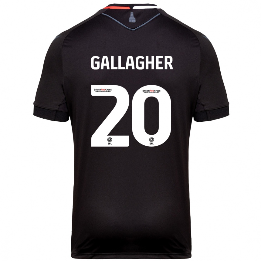 Niño Fútbol Camiseta Sam Gallagher #20 Negro 2ª Equipación 2024/25 Argentina