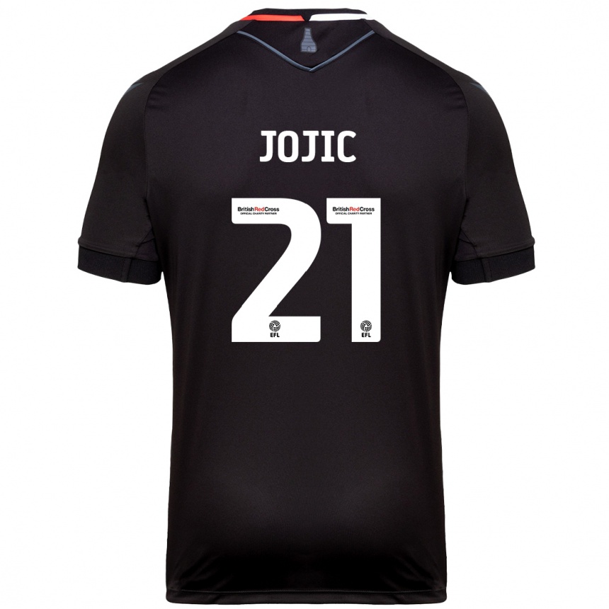 Niño Fútbol Camiseta Nikola Jojic #21 Negro 2ª Equipación 2024/25 Argentina