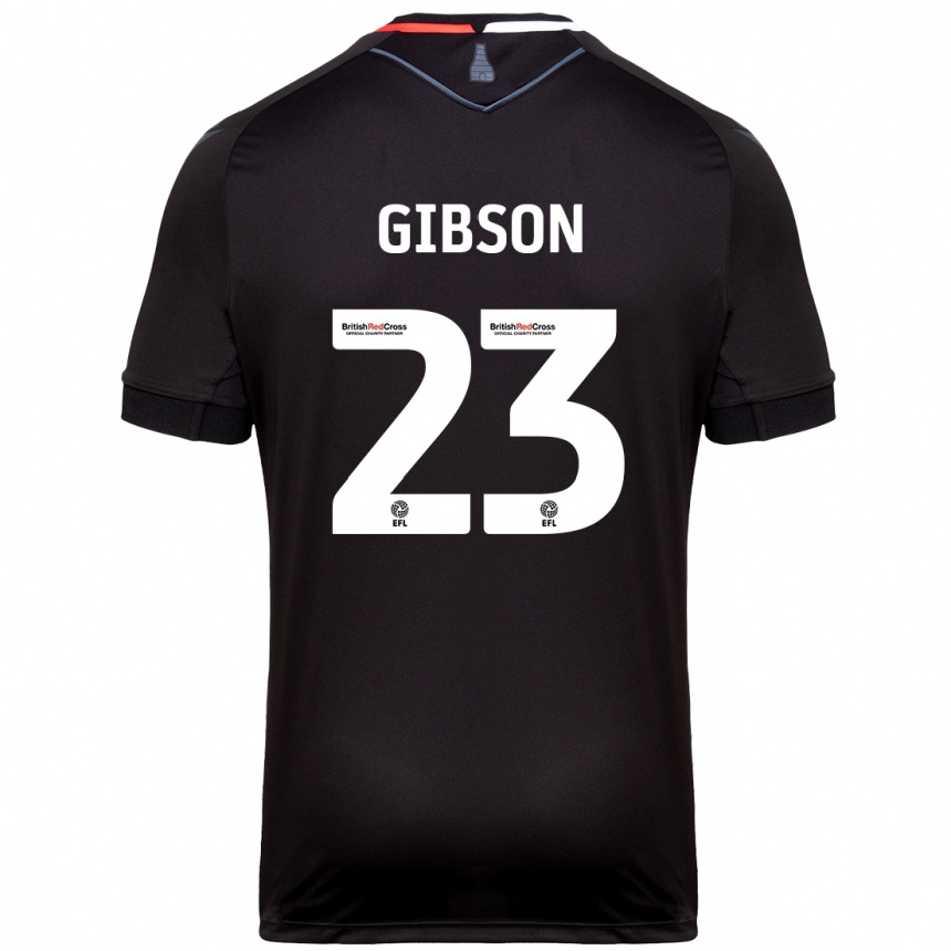 Niño Fútbol Camiseta Ben Gibson #23 Negro 2ª Equipación 2024/25 Argentina