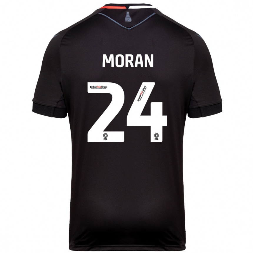 Niño Fútbol Camiseta Andrew Moran #24 Negro 2ª Equipación 2024/25 Argentina