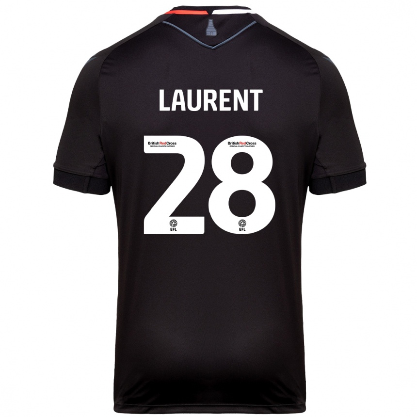 Niño Fútbol Camiseta Josh Laurent #28 Negro 2ª Equipación 2024/25 Argentina