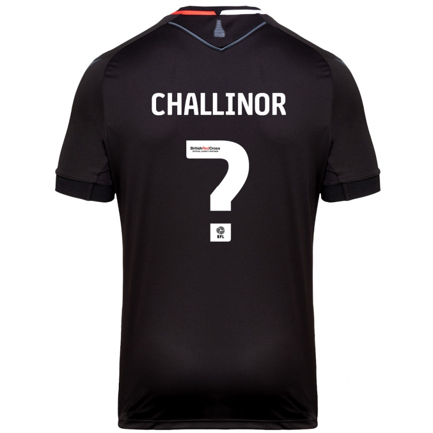 Niño Fútbol Camiseta Oliver Challinor #0 Negro 2ª Equipación 2024/25 Argentina