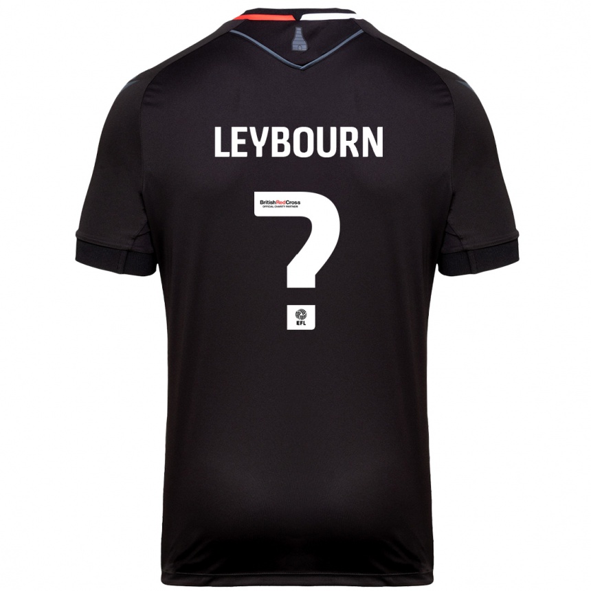 Niño Fútbol Camiseta Charlie Leybourn #0 Negro 2ª Equipación 2024/25 Argentina