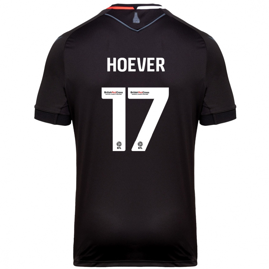 Niño Fútbol Camiseta Ki-Jana Hoever #17 Negro 2ª Equipación 2024/25 Argentina