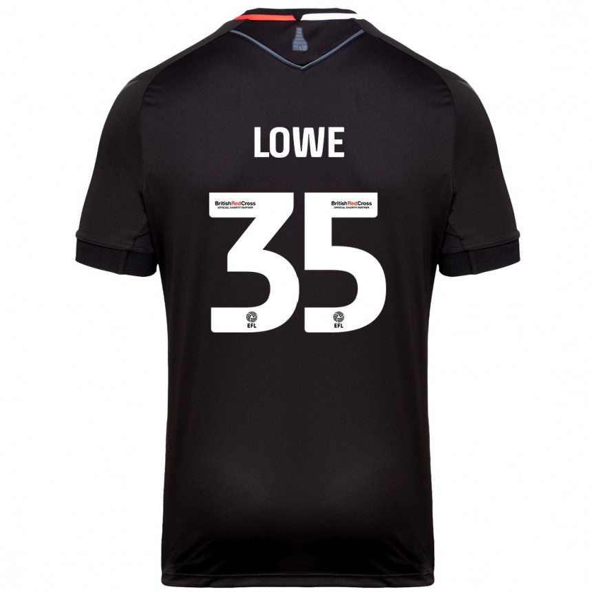 Niño Fútbol Camiseta Nathan Lowe #35 Negro 2ª Equipación 2024/25 Argentina