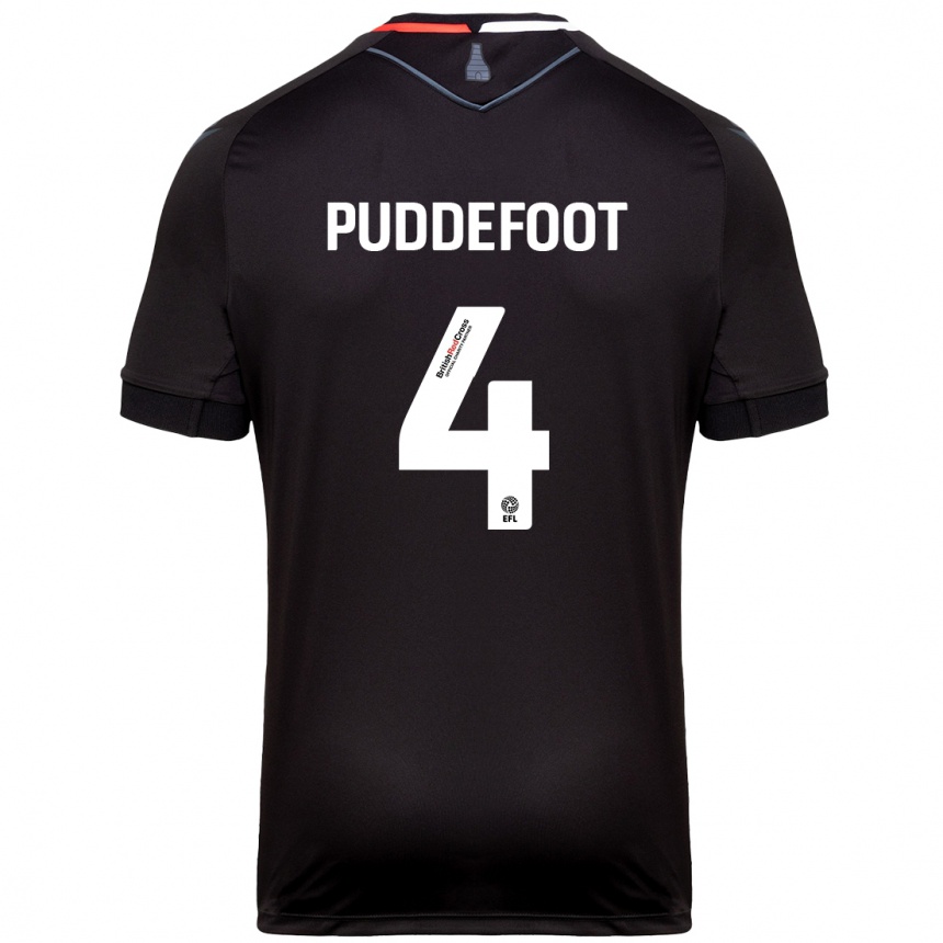 Niño Fútbol Camiseta Danielle Puddefoot #4 Negro 2ª Equipación 2024/25 Argentina