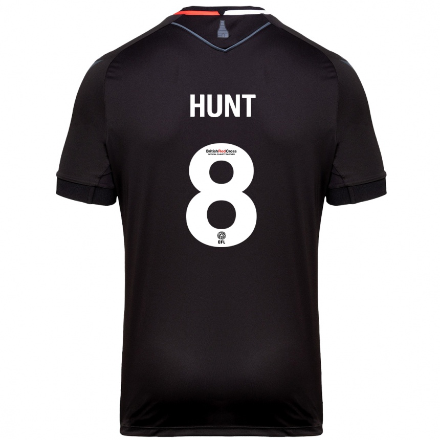 Niño Fútbol Camiseta Abby Hunt #8 Negro 2ª Equipación 2024/25 Argentina