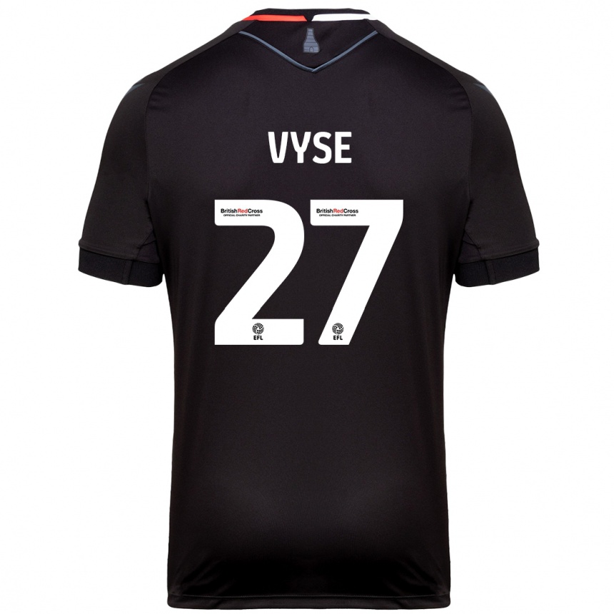 Niño Fútbol Camiseta Ryah Vyse #27 Negro 2ª Equipación 2024/25 Argentina