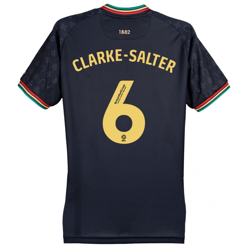 Niño Fútbol Camiseta Jake Clarke-Salter #6 Azul Marino Oscuro 2ª Equipación 2024/25 Argentina