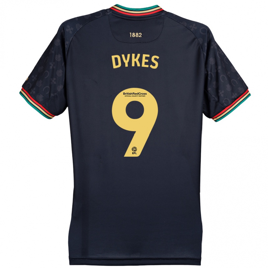 Niño Fútbol Camiseta Lyndon Dykes #9 Azul Marino Oscuro 2ª Equipación 2024/25 Argentina