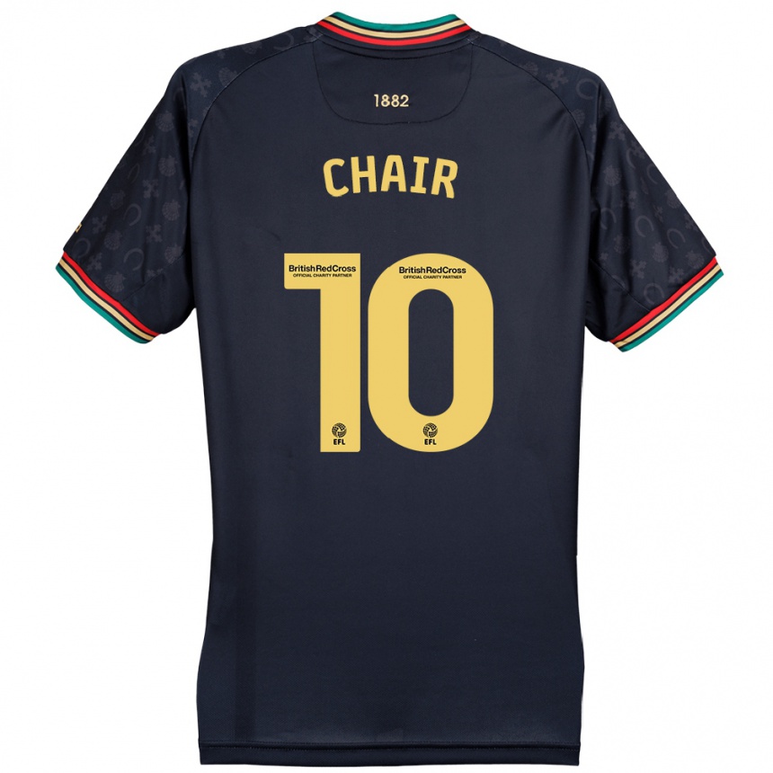 Niño Fútbol Camiseta Ilias Chair #10 Azul Marino Oscuro 2ª Equipación 2024/25 Argentina