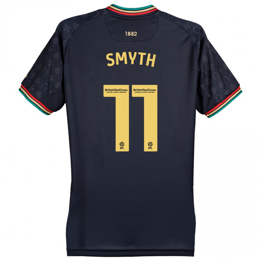 Niño Fútbol Camiseta Paul Smyth #11 Azul Marino Oscuro 2ª Equipación 2024/25 Argentina