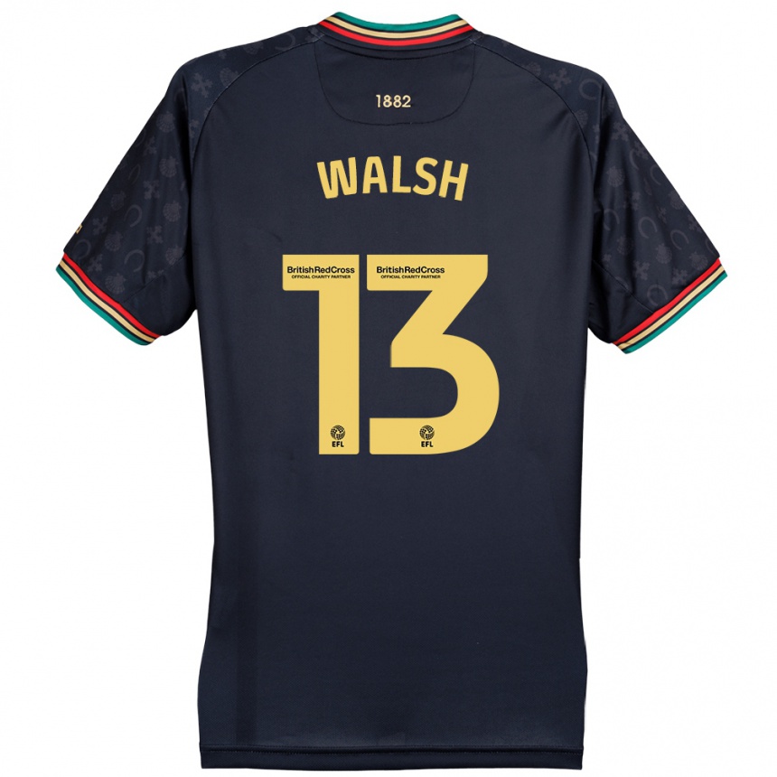 Niño Fútbol Camiseta Joe Walsh #13 Azul Marino Oscuro 2ª Equipación 2024/25 Argentina