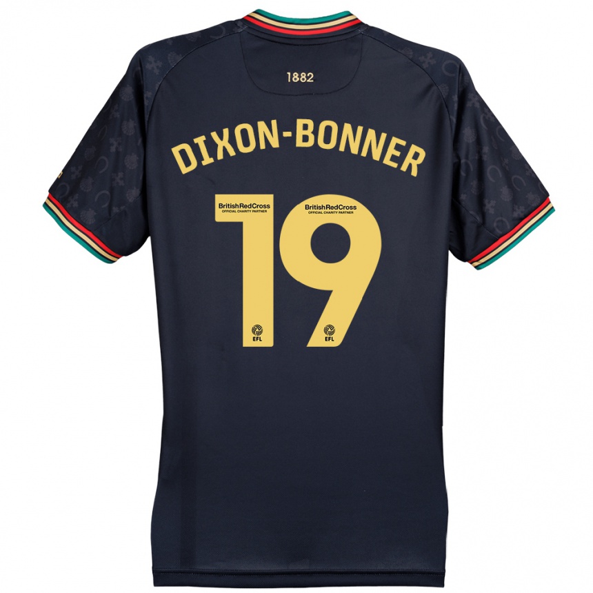 Niño Fútbol Camiseta Elijah Dixon-Bonner #19 Azul Marino Oscuro 2ª Equipación 2024/25 Argentina